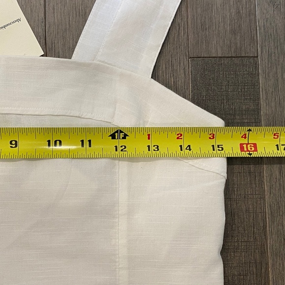 Abercrombie & Fitch White Cotton Crop Top - Picture 3 of 5